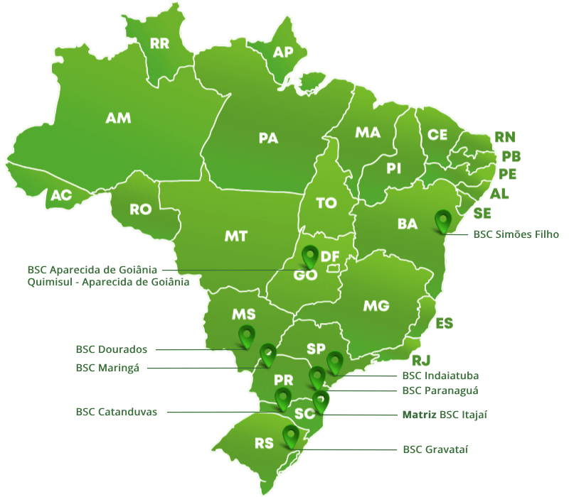 Mapa de Unidades BSC Mapa BSC 2025